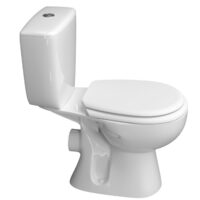 Set WC + Rezervor portelan Positano SS Alb cu elemente fixare