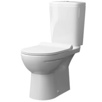 Set WC + Rezervor portelan Albano RH alb cu elemente fixare