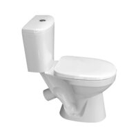 Set WC + Rezervor portelan Lago SS Alb cu elemente fixare