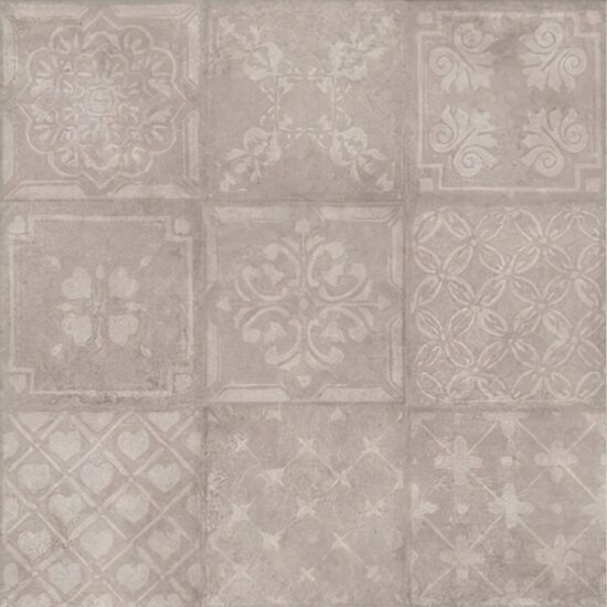 Gresie Evoque Decor Grey 6138, tip ciment, 60x60 cm, gri