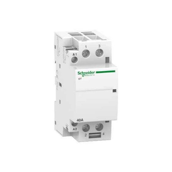 Contactor modular Schneider Electric Electric Acti9 iCT A9C20842, 40 A, 2NO, bobină 220–240 V AC, 50 Hz