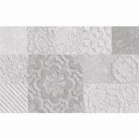 Piesa decorativa Relief Light Grey 5986, tip decor, 25x40 cm, gri deschis