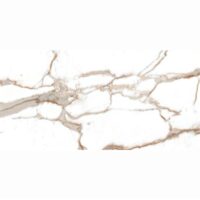 Gresie rectificata Orobianco White 6170, tip marmura, 60x120 cm, alb