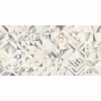 Piesa decorativa Rectificata Ethera Patchwork Squares Beige 4890, tip piatra, 30x60 cm, bej