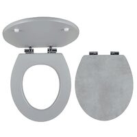 Capac pentru vas WC, din MDF cu închidere lenta, decor piatra SOFTSTONE1