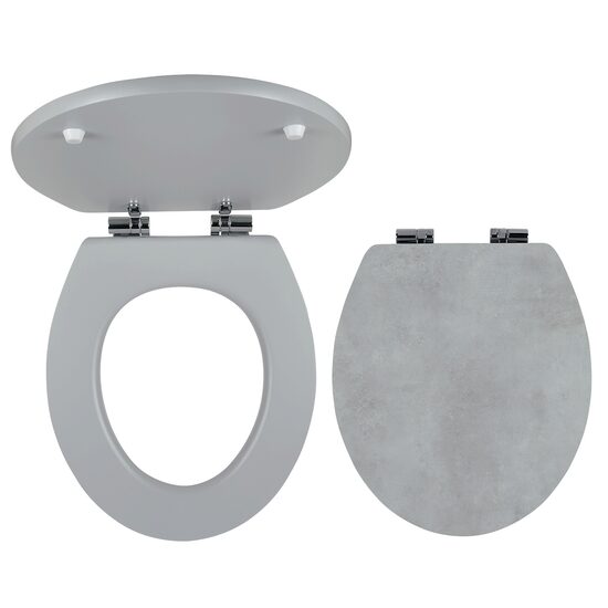 Capac pentru vas WC, din MDF cu închidere lenta, decor piatra SOFTSTONE1