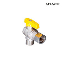 Robinet sferic gaz 1/2", cu piulita pivotanta si fluture aluminiu, ORION 3402080
