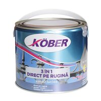 Vopsea alchidica maro Kober direct pe rugina 3 in 1 - 2.5 L