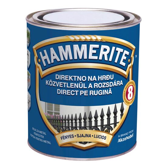 Vopsea alchidica pentru metal HAMMERITE lucios VERDE 2.5 L