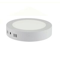 Panel LED 12W, rotund, aplicabil, lumina rece 6000K, 165-260V, cod 016-025-0012, Alb