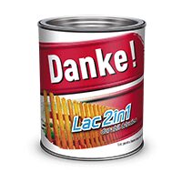 Lac colorat pentru lemn Danke 2 în 1, trandafir 2,5 L