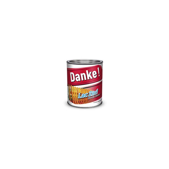 Lac colorat pentru lemn Danke 2 în 1, trandafir 2,5 L