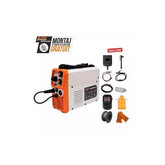 Aparat de sudură cu invertor RURIS AS130MMA, 130 A, mig/mag, portabil, compact