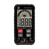 Multimetru digital Home SMA SMART 2, True RMS, măsurare tensiune AC/DC până la 600 V, curent până la 600 mA, detector de tensiune fără contact NCV, selectare automată a domeniului, ecran LCD iluminat, CAT III 600 V