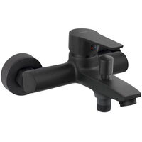 Baterie de perete, cadă/duș Ritto, negru fără accesorii BTR1BL