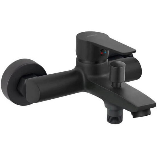 Baterie de perete, cadă/duș Ritto, negru fără accesorii BTR1BL