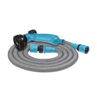 Set furtun extensibil Cellfast basic 7,5 m cu pistol si conectori, gri-albastru