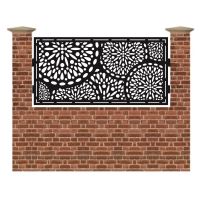 Panou de gard mic din tabla debitata cu plasma Max Circles 990x1940 mm