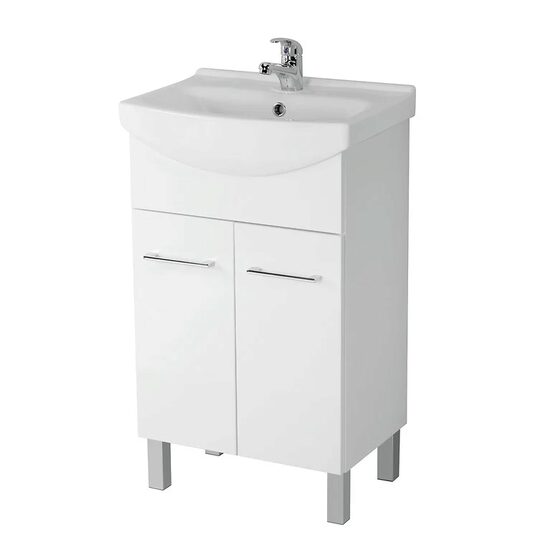Set Baza 2 usi cu Lavoar 50cm si Oglinda 40.5cm - FSC Mix best50