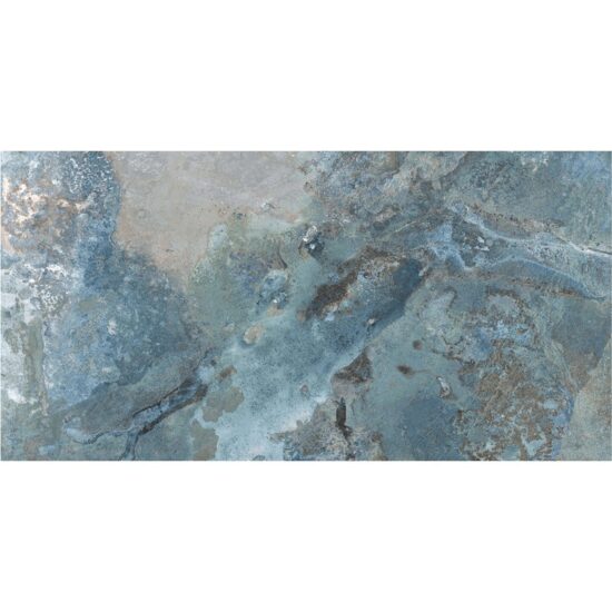 Gresie rectificata, model marmura SG Mercan Lappato Beyaz, 60x120 cm, Albastru