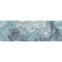 Faianta rectificata Sante Aqua, model marmura, 30x90 cm, Albastru marin, finisaj lucios