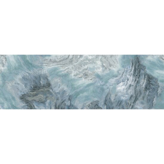 Faianta rectificata Sante Aqua, model marmura, 30x90 cm, Albastru marin, finisaj lucios