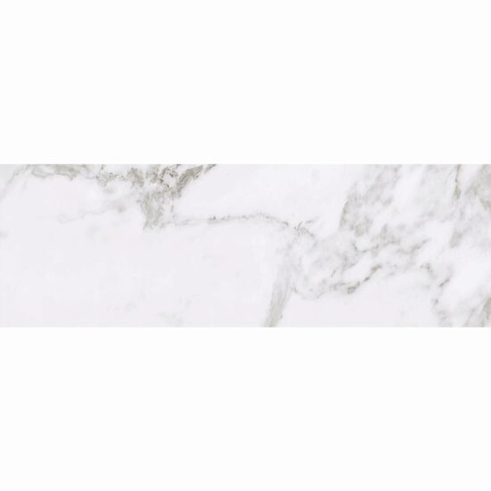 Faianta rectificata Oasis Green 30x90x0.7cm, alb-verde, model marmura, finisaj lucios