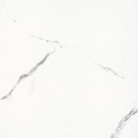 Gresie rectificata Maxi Matte White, model marmura, 40x40 cm, finisaj mat, Alb