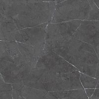 Gresie rectificata Pulpis Antracit, model marmura, 60x60 cm, PUL3, Antracit, finisaj lucios
