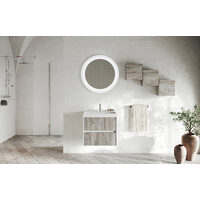 Set Baza portofino - 2 sertare, 60cm fsc mix cu Lavoar LAV907128 3020c/f43