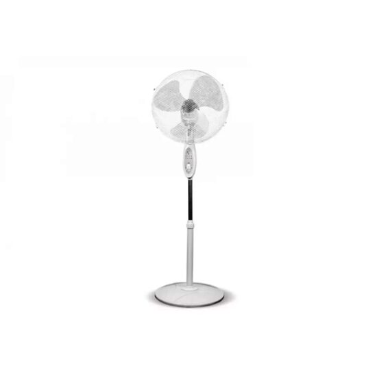 Ventilator cu picior si telecomanda, 40cm, Alb, DA-1611