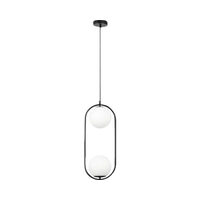 Pendul Rabalux ghita E27 2 × 20 w 120 cm alb/negru metal/plastic pentru interior