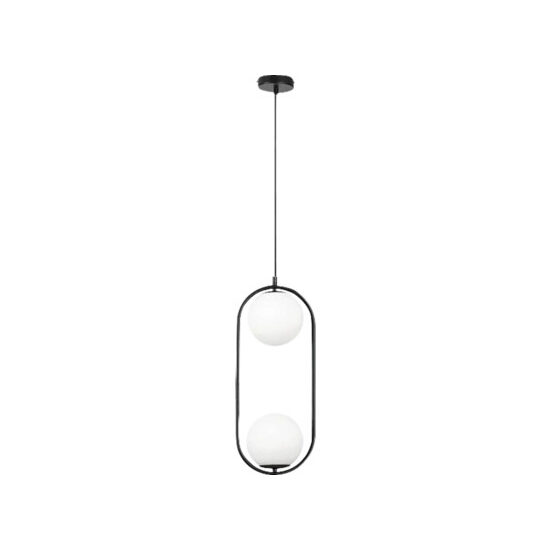 Pendul Rabalux ghita E27 2 × 20 w 120 cm alb/negru metal/plastic pentru interior