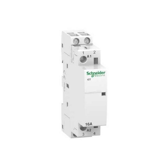 Contactor modular Schneider Electric Electric Acti9 iCT A9C22712, 16 A, 2NO, bobină 230–240 V AC, 50 Hz