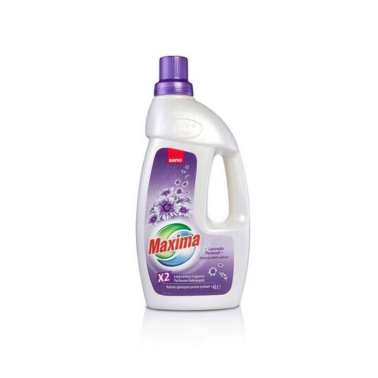 Balsam de rufe Sano Maxima Lavandă, parfum intens și efect de catifelare, 4 L
