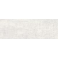 Faianta rectificata Terra White QK17, model ciment, 30x90x0.9 cm, alb, finisaj mat