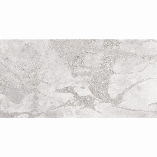 Gresie Anfora Light Grey, model ciment, 30x60 cm ANF1, gri deschis