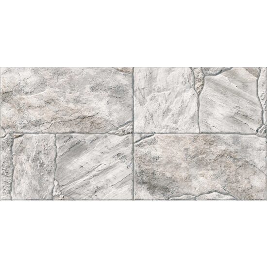 Gresie Kaya Grey, model piatra, 30x60 cm, KAY2, gri