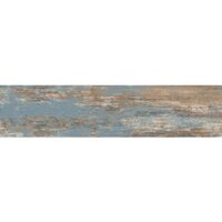 Gresie Picasso Blue 1, model lemn, 15x60 cm, albastru