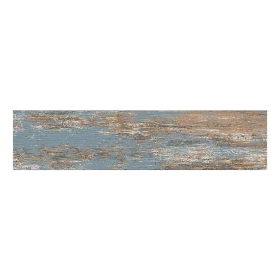 Gresie Picasso Blue 1, model lemn, 15x60 cm, albastru