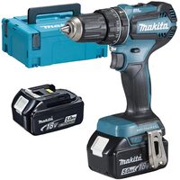 Masina de gaurit si insurubat cu percutie cu 2 acumulatori, Li-Ion, 18 V, 5 Ah, 50 Nm, motor fara perii, led iluminare, valiza speciala