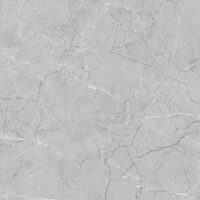 Gresie rectificata portelanata Urla Light Grey URL1, 60x60 cm, model marmura, gri, finisaj lucios