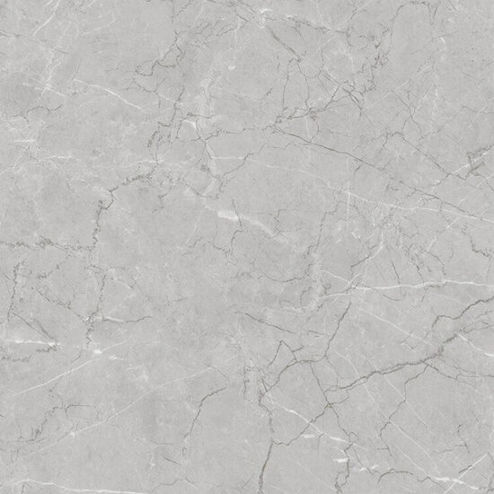 Gresie rectificata portelanata Urla Light Grey URL1, 60x60 cm, model marmura, gri, finisaj lucios