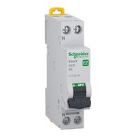 Siguranță automată modulară Schneider Electric Easy9 EZ9P32106, 1P+N, 6 A, curbă B, capacitate de rupere 4,5 kA