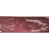 Faianta Verano Burgundy 10x30 cm VRO14, rosu, finisaj lucios