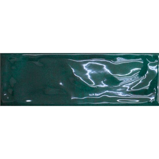 Faianta Verano Dark Green 10x30 cm VRO25, verde inchis, finisaj lucios