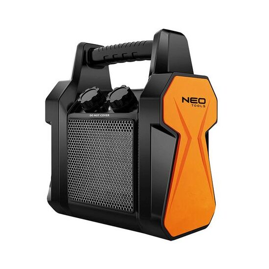 Aerotermă electrică ceramică NEO Tools 90-060, 2000 W, 2 trepte de încălzire 1000/2000 W, termostat reglabil, ventilator