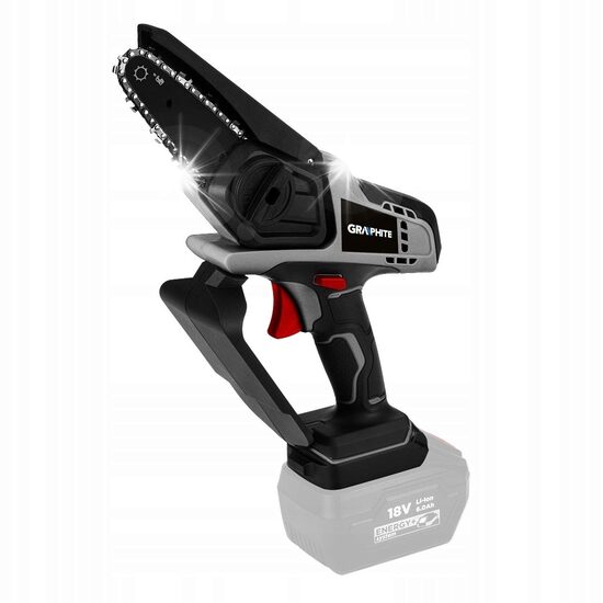 Miniferastrau cu lant Graphite 58GE116 18 V Li-Ion 10 cm, fără fir, 0-20000 rpm