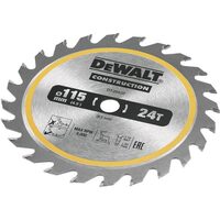 Lamă fierăstrău circular 115 mm 24 dinți metal carbid pentru lemn si gips DT20420
