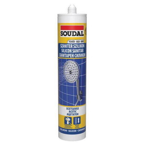 SOUDAL Silicon Sanitar alb 280ml 103218